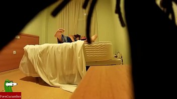 Spy camera filming fucking between a couple on a bed CRI190
